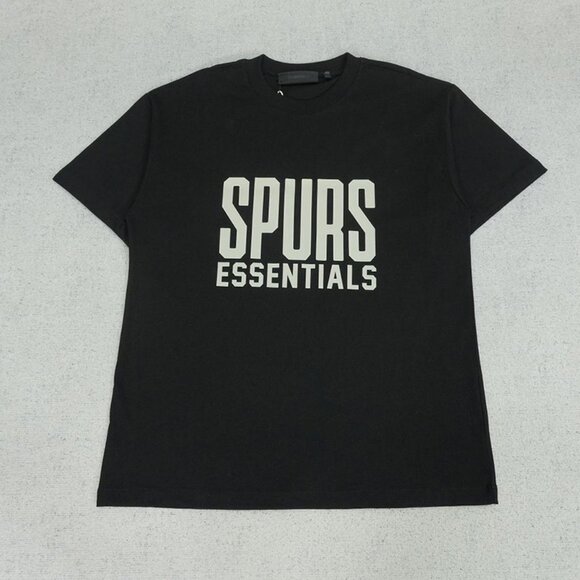 Fear of God Spurs Essentials Black Casual T Shirt
